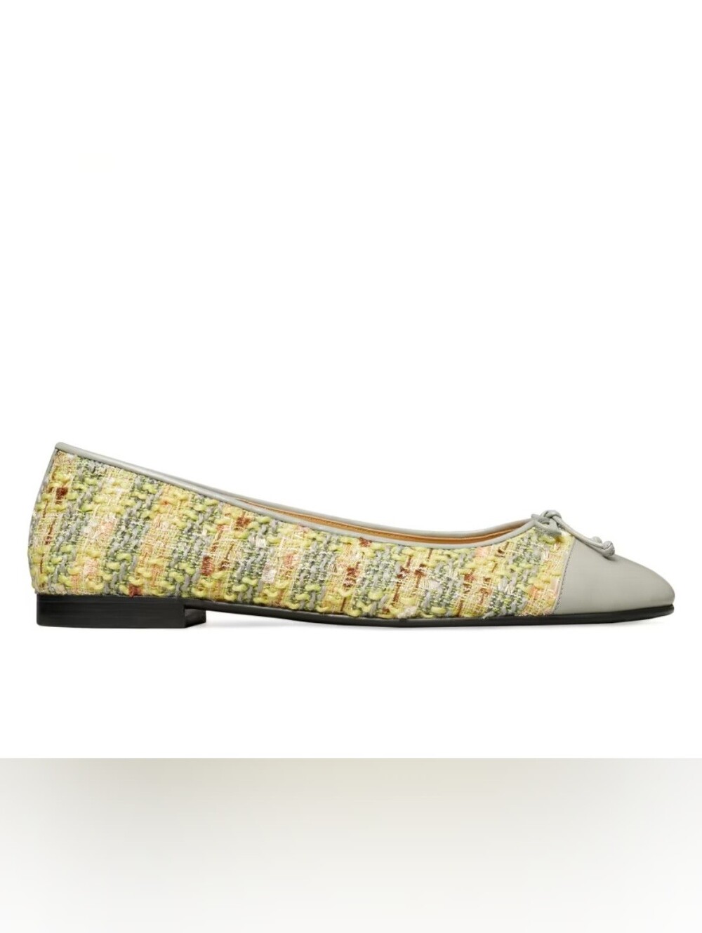 NWOB Tory Burch Leather Tweed Ballet Flats. Size 7.5